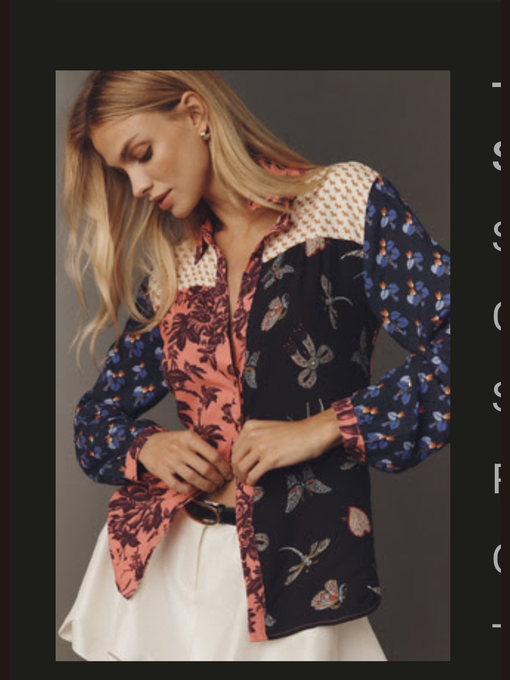 ISO paz Button Down In This Print